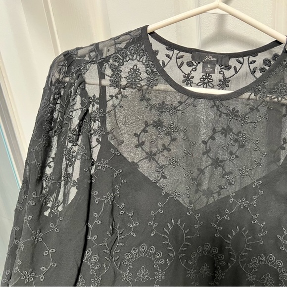 J.Crew Black Long Sleeve Blouse Size S - Picture 6 of 8